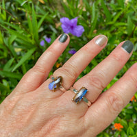 Australian Koroit Boulder Opal Ring, October Birthstone Ring