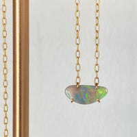 Australian White Opal Necklace