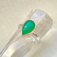 Australian Chrysoprase Ring, Wedding or Engagement Ring