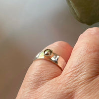 Brown Salt and Pepper Diamond and Mixed Metals Ring, Wedding Ring, Engagement Ring