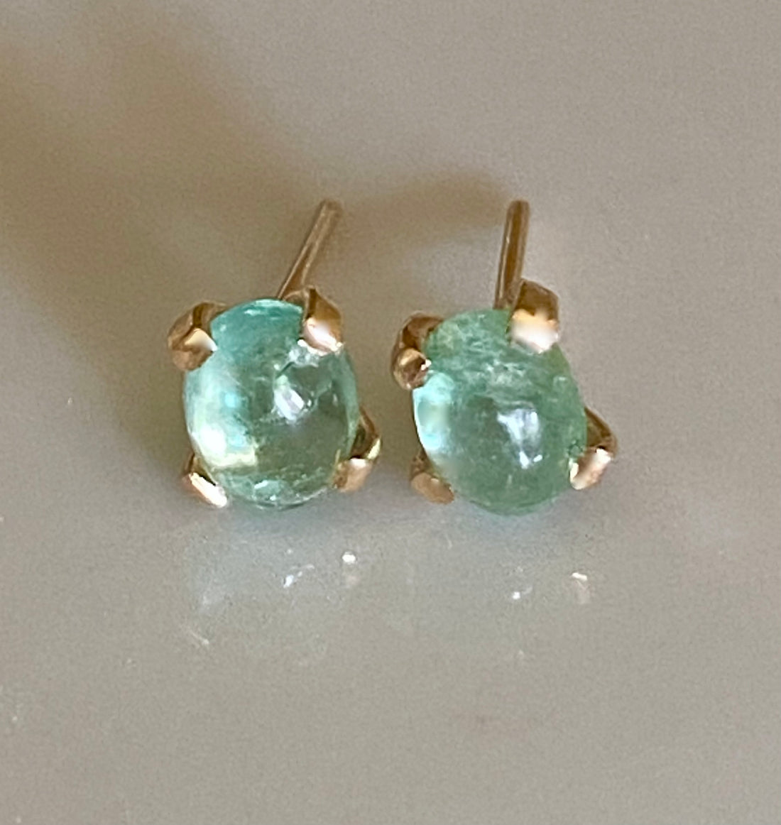 Emerald Stud Earrings, May Birthstone Earrings, Bridesmaid Earrings