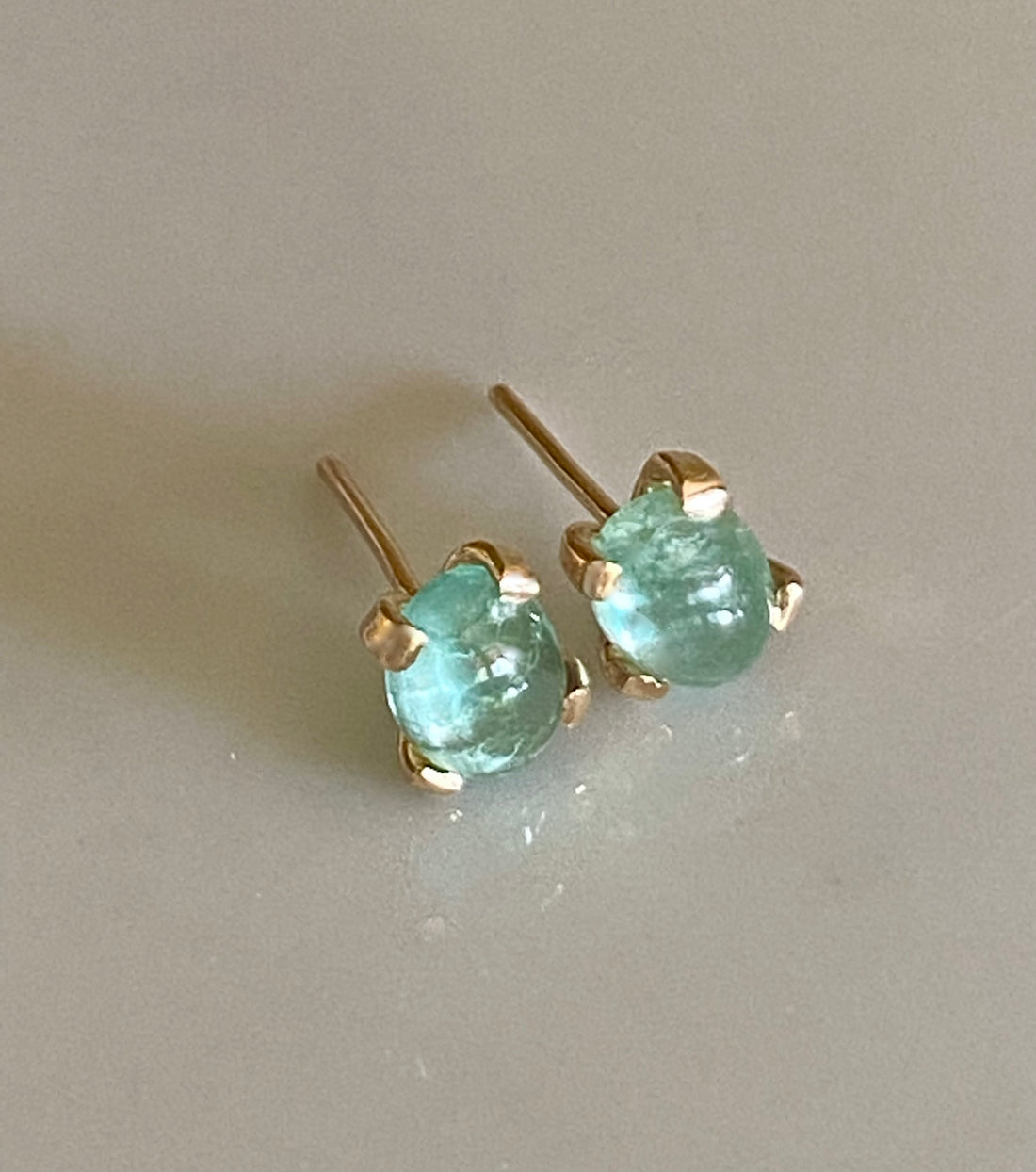 Emerald Stud Earrings, May Birthstone Earrings, Bridesmaid Earrings