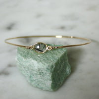 Tourmalinated Quartz Bangle Bracelet