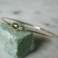Tourmalinated Quartz Bangle Bracelet