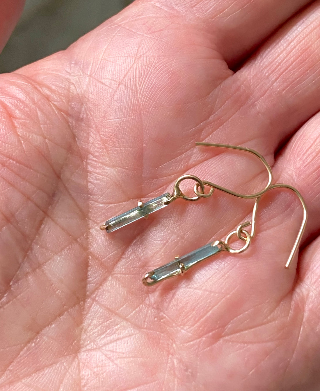 Paraiba Blue Tourmaline Earrings, October Birthstone Earrings, Bridal Earrings