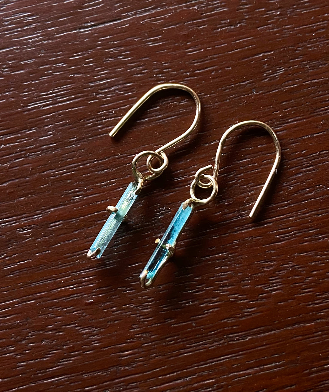 Paraiba Blue Tourmaline Earrings, October Birthstone Earrings, Bridal Earrings