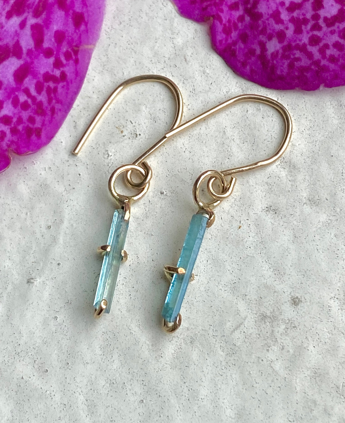 Paraiba Blue Tourmaline Earrings, October Birthstone Earrings, Bridal Earrings