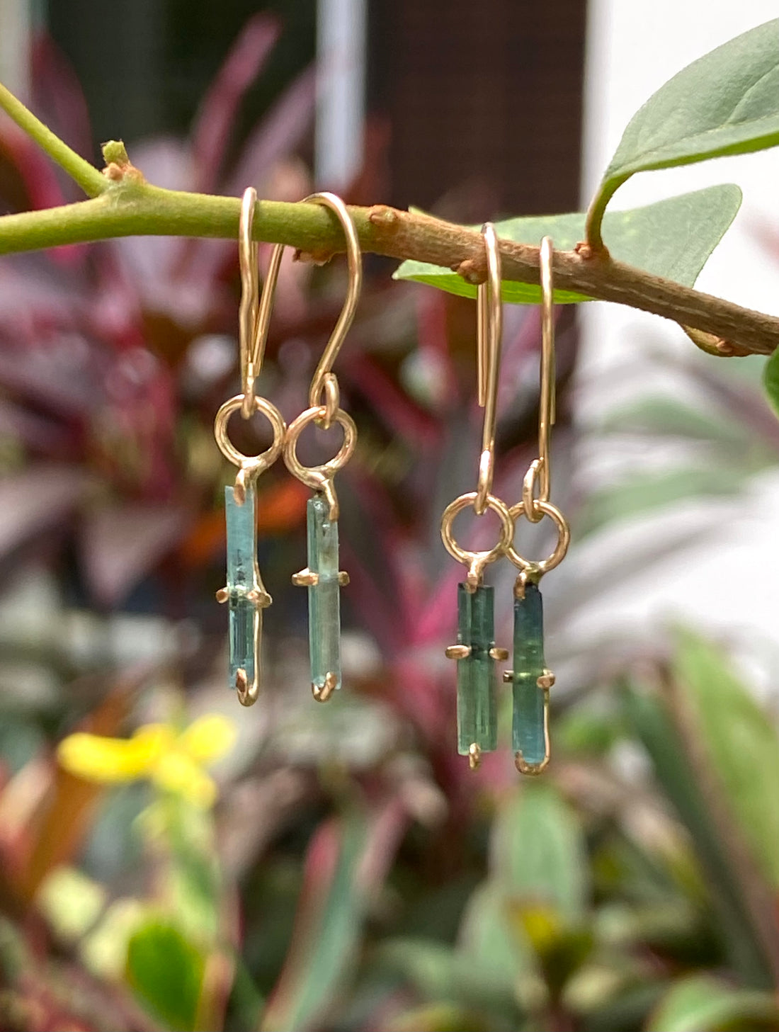 Paraiba Blue Tourmaline Earrings, October Birthstone Earrings, Bridal Earrings