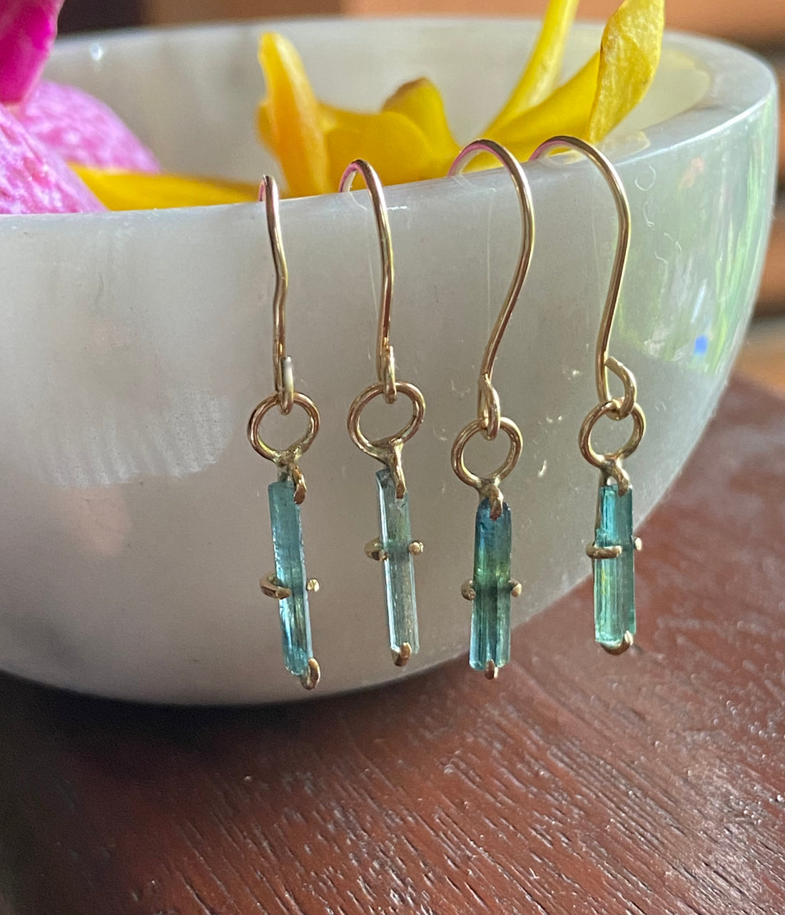 Paraiba Blue Tourmaline Earrings, October Birthstone Earrings, Bridal Earrings