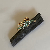 Teal Blue Indicolite Tourmaline Post Stud Earrings, October Birthstone Earrings