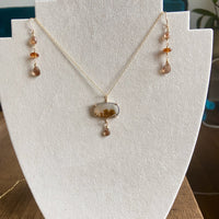 Dendritic Agate Pendant Necklace