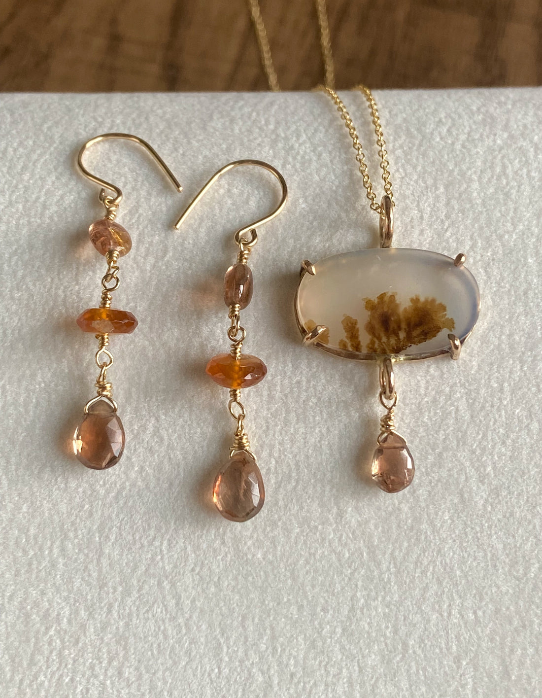 Long Garnet Earrings, Dangling Autumn Earrings, January Birthstone Earrings