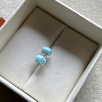 Larimar Stud Earrings, Bridesmaid Earrings