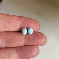 Larimar Stud Earrings, Bridesmaid Earrings