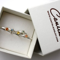 Sapphire Ring, 18k Gold and Sterling Silver, September Birthstone Ring, Engagement Wedding Ring