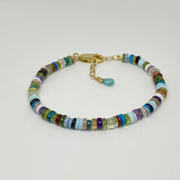 Mixed Natural Gemstones Bracelet