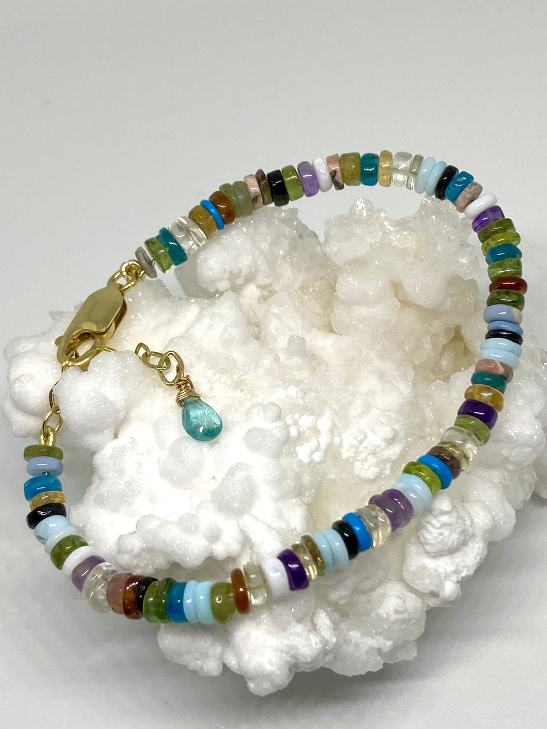 Mixed Natural Gemstones Bracelet