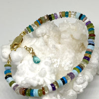 Mixed Natural Gemstones Bracelet