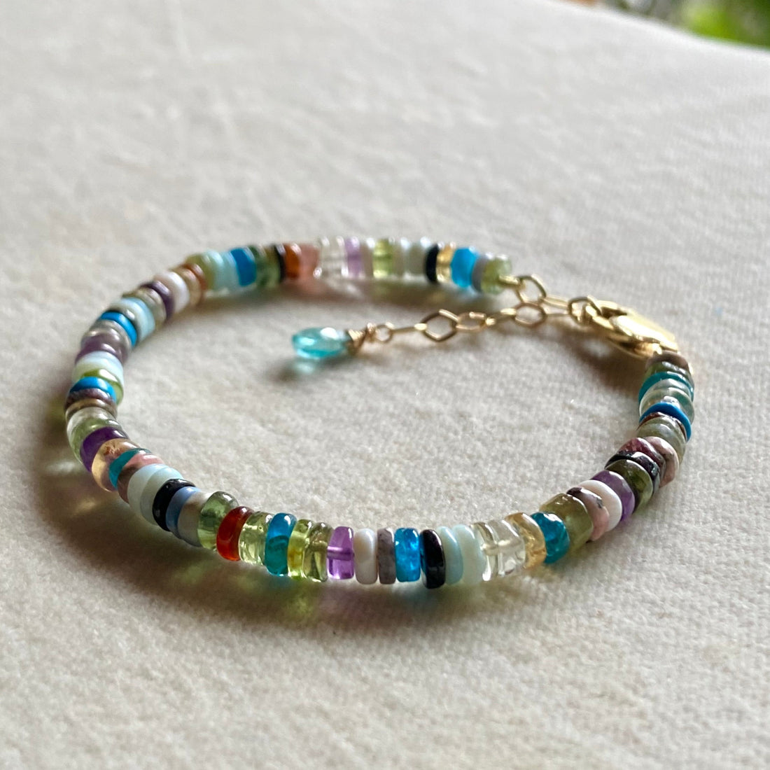 Mixed Natural Gemstones Bracelet
