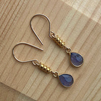 Iolite / Water Sapphire Earrings, September Birthstone Earrings