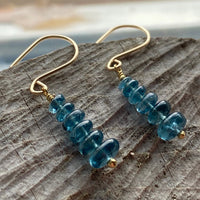 Orissa Teal Blue Kyanite Earrings