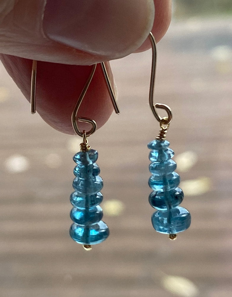 Orissa Teal Blue Kyanite Earrings