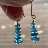 Orissa Teal Blue Kyanite Earrings