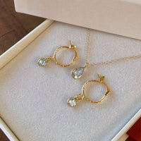 Sky Blue Topaz Pendant Necklace
