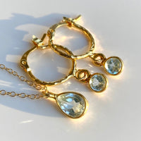 Sky Blue Topaz Pendant Necklace