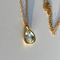 Sky Blue Topaz Pendant Necklace