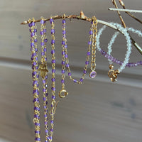 Amethyst Rosary Bracelet, February Birthstone Bracelet