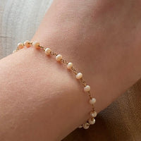 Peruvian Pink Opal Rosary Bracelet