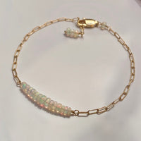 Ethiopian Opal Bar Bracelet