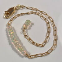 Ethiopian Opal Bar Bracelet