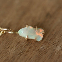 Ethiopian Opal Pendant Necklace, October Birthstone Necklace