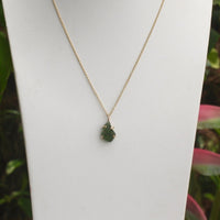 Natural Moldavite Tektite Pendant Necklace