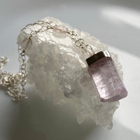 Pink Kunzite and Morganite Necklace Pendant