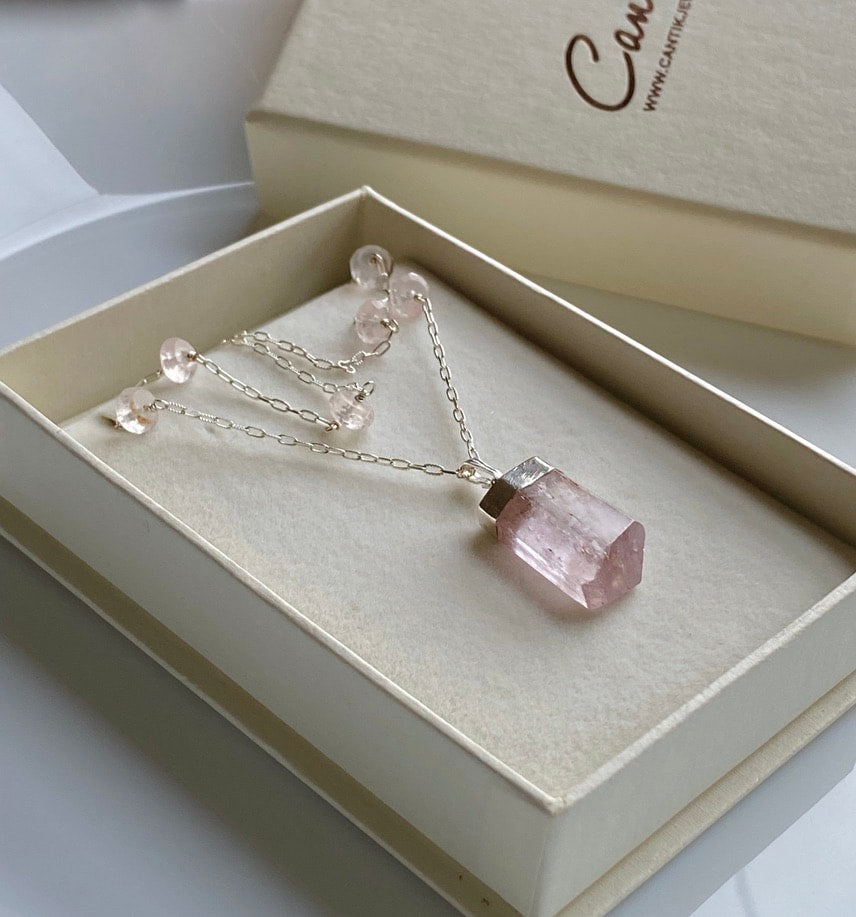 Pink Kunzite Necklace Pendant