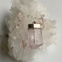 Pink Kunzite Necklace Pendant