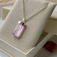 Pink Kunzite Necklace Pendant