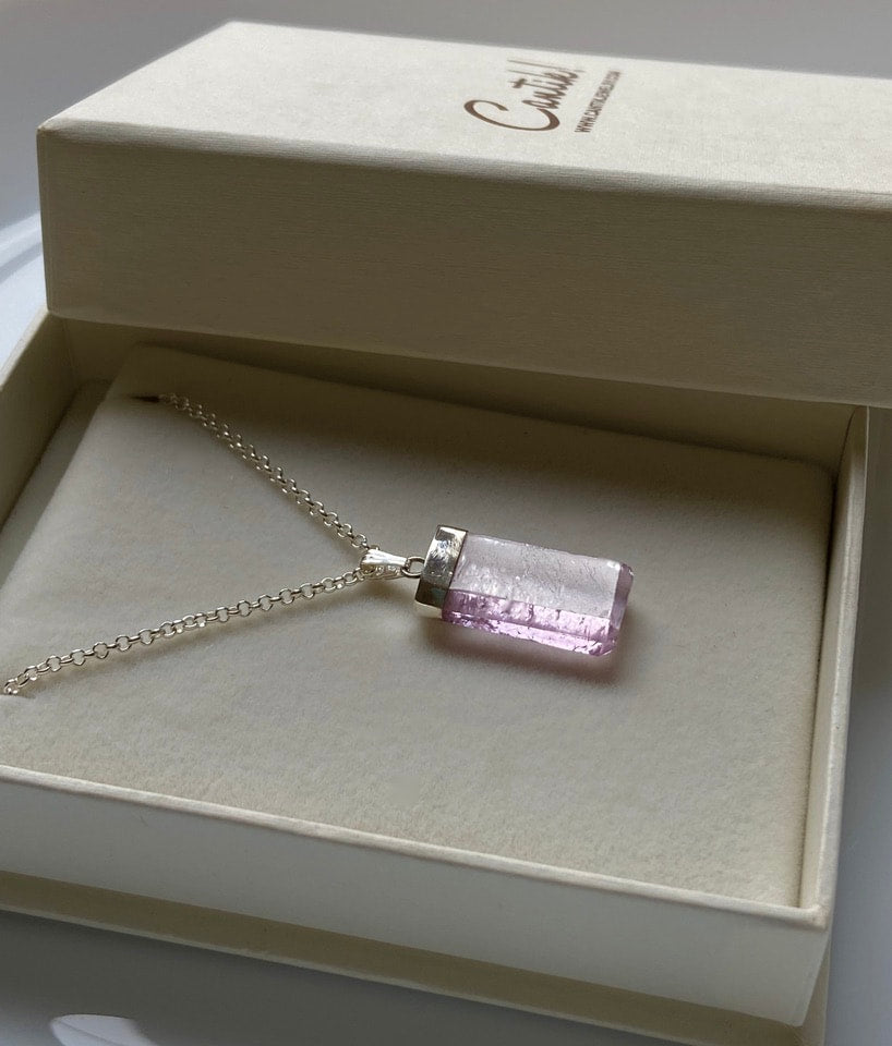 Pink Kunzite Necklace Pendant