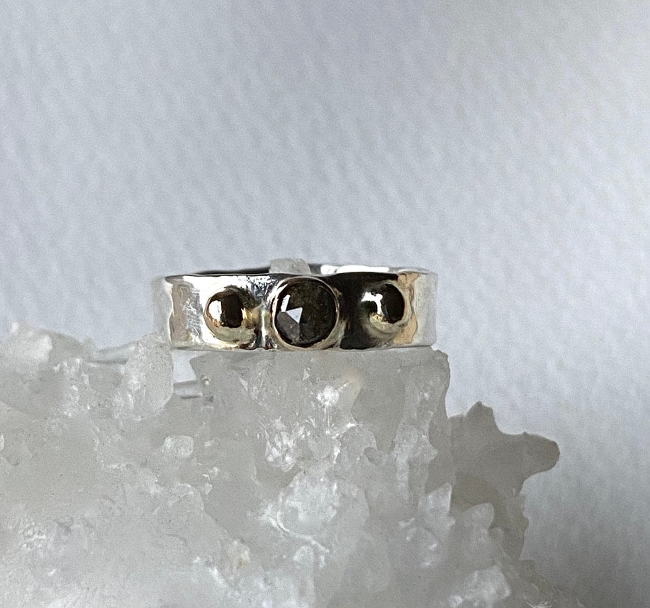 Brown Diamond Ring, Wedding or Engagement Ring, April Birthstone Ring