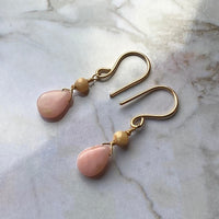 Peruvian Pink Opal Earrings