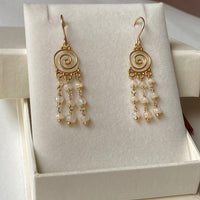 Ethiopian White Opal Earrings, October Birthstone