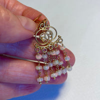 Ethiopian White Opal Earrings, October Birthstone