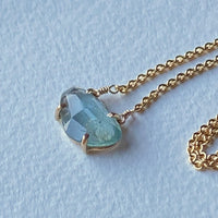 Moss Aquamarine Necklace