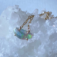 Australian White Opal Necklace