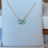 Australian White Opal Necklace