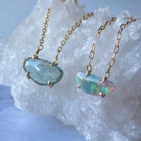 Australian White Opal Necklace