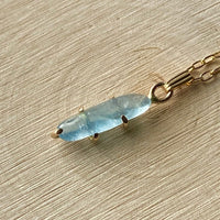 Brazilian Santa Maria Blue Aquamarine Pendant Necklace